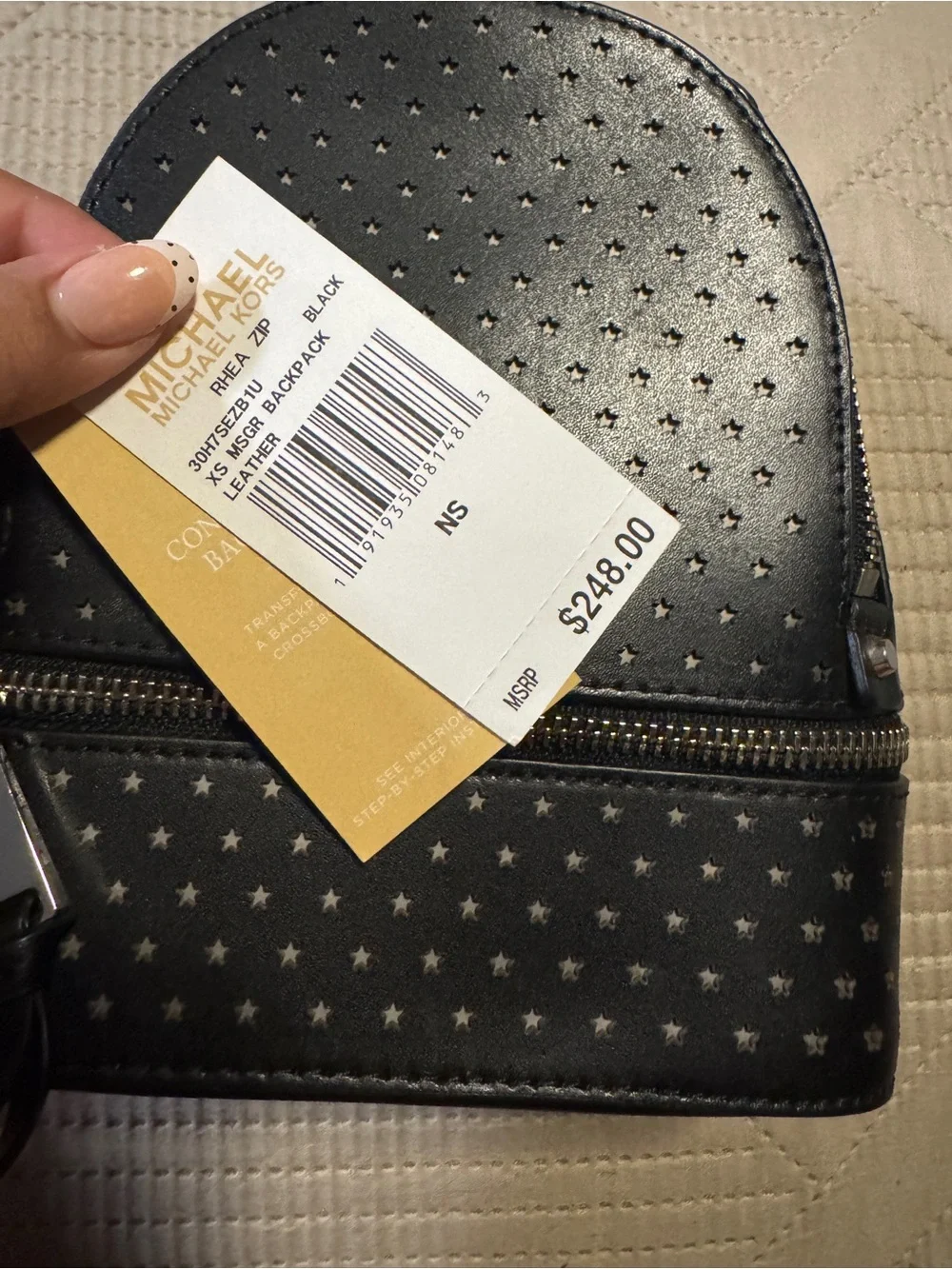 Michael Kors Rhea Mini Perforated Leather
Backpack - Picture 2 of 6